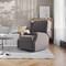 Flash Furniture Omma Swivel Glider Rocker Recliner Chair, Manual 360 Degree Swivel Wingback Recliner, Dark Gray CY-RAC-537-DKGRY-GG - alternate 1